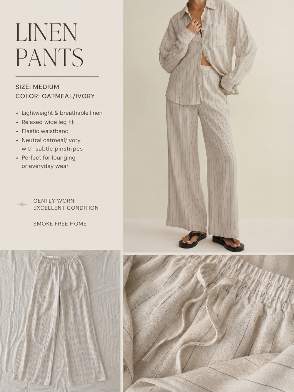 Z Supply - Henri Striped Linen Wide Leg Pants
